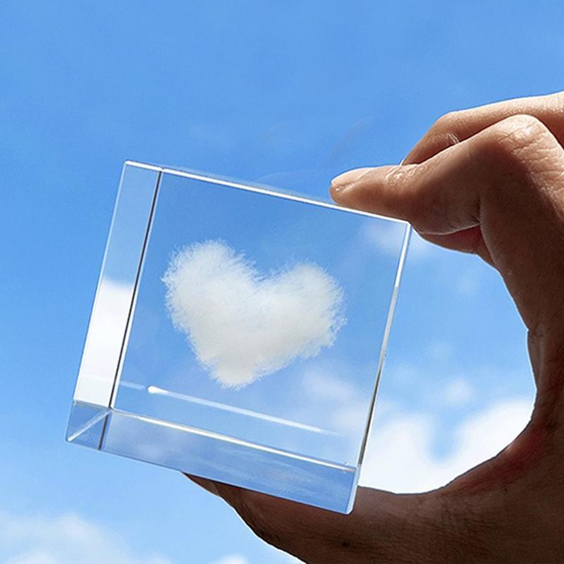 Resin Art Cube - Cloud Cube เครื่องประดับ Cloud Cube คริสตัล