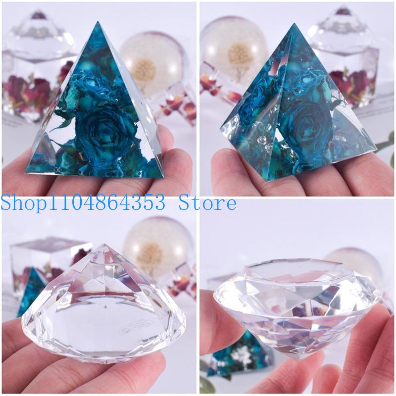 Resin Art Cube - 652F สแควร์เรซิ่นแม่พิมพ์ Cube ซิลิโคนแม่พิมพ์หล่อสำหรับ DIY เรซิ่นเทียนสบู่ทำ