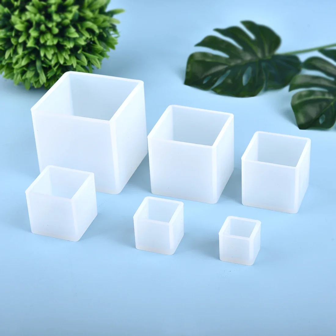 Resin Art Cube - แม่พิมพ์เรซิ่นซิลิโคน 3 มิติ รูปทรงลูกบาศก์ สำหรับงานหล่อ DIY