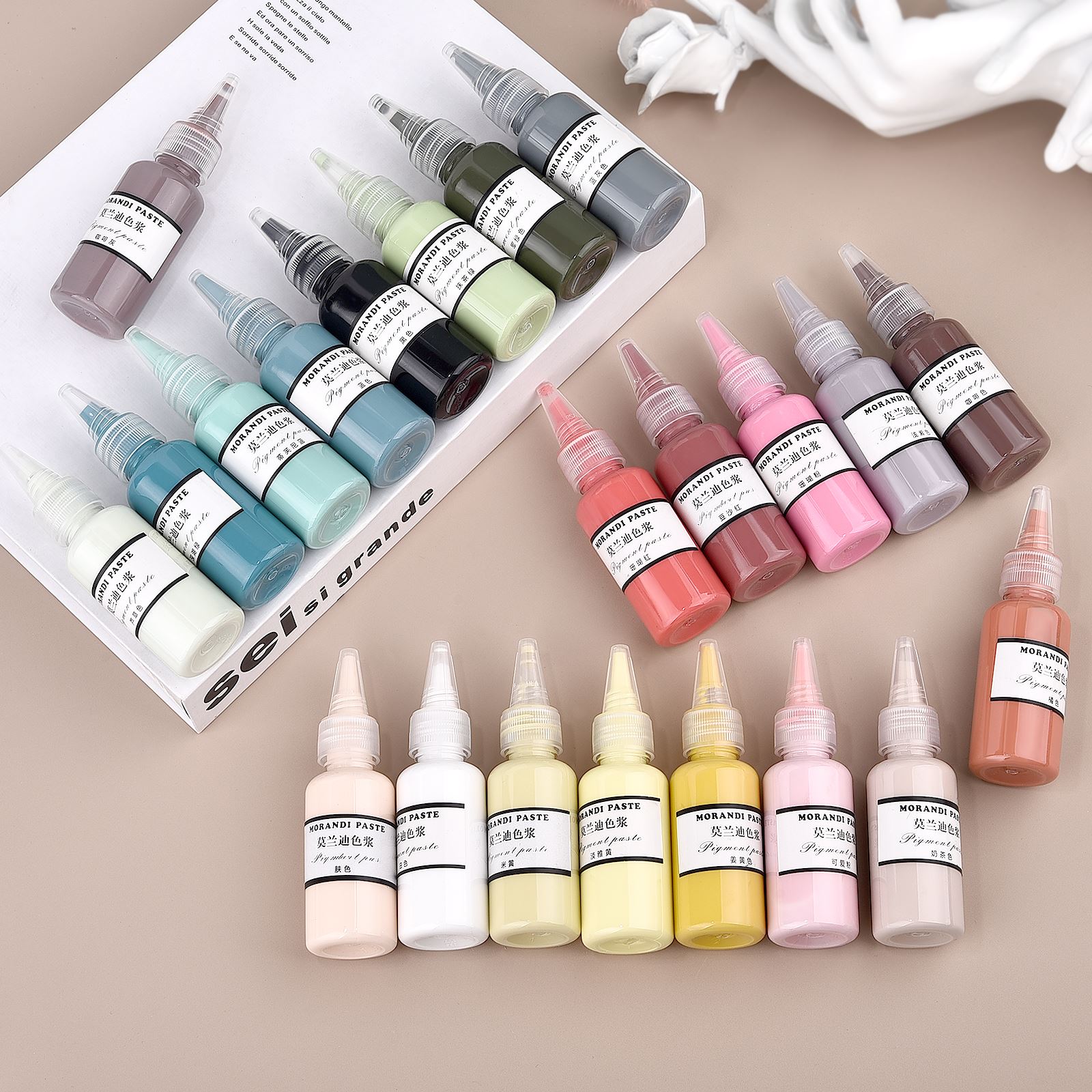 Resin Pigment Alcohol Ink - Morandi สี Liquid เรซิ่นสีอีพ็อกซี่เรซิ่น UV เรซิ่นหมึกแอลกอฮอล์สีวาง