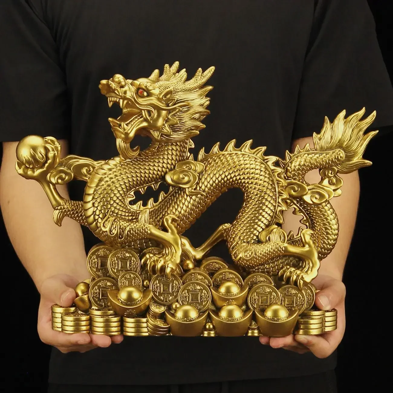 Resin Art Furniture - Fengshui ห้าเล็บมังกรทองแดงเครื่องประดับดึงดูดความมั่งคั่งเจ้านายสำนักงานห้องนั่งเล่น