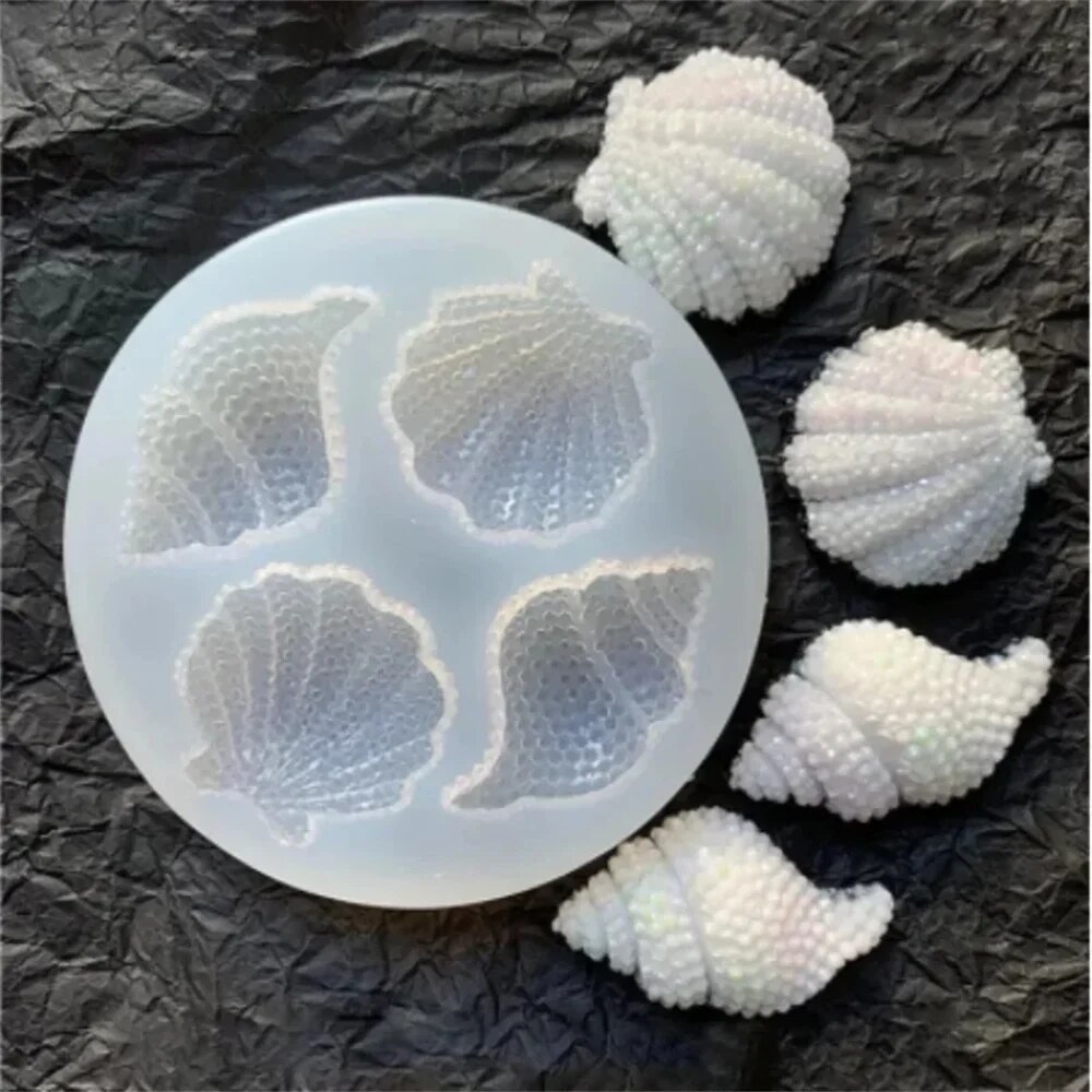 Silicone Mold Ocean - แม่พิมพ์ซิลิโคนรูปเปลือกหอยทะเล แม่พิมพ์ช็อกโกแลตรูปเปลือกหอย แม่พิมพ์ดินเหนียว แม่พิมพ์อบขนม แม่พิมพ์ฟองดองท์เค้ก