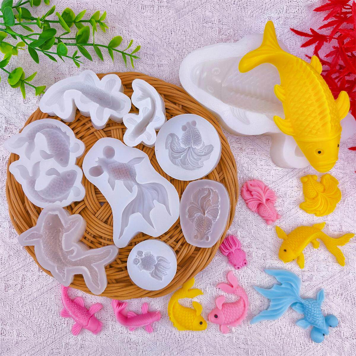 Silicone Mold Ocean - แม่พิมพ์เรซิ่นซิลิโคนรูปปลาคาร์ฟ 2026 สำหรับทำจี้พวงกุญแจและเครื่องประดับ
