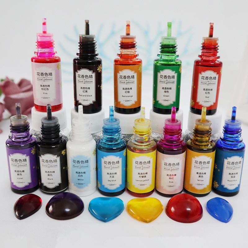 Resin Pigment Alcohol Ink - 10Ml อีพ็อกซี่เรซิ่น Diffusion Pigment เรซินอีพ็อกซี่ Pigment