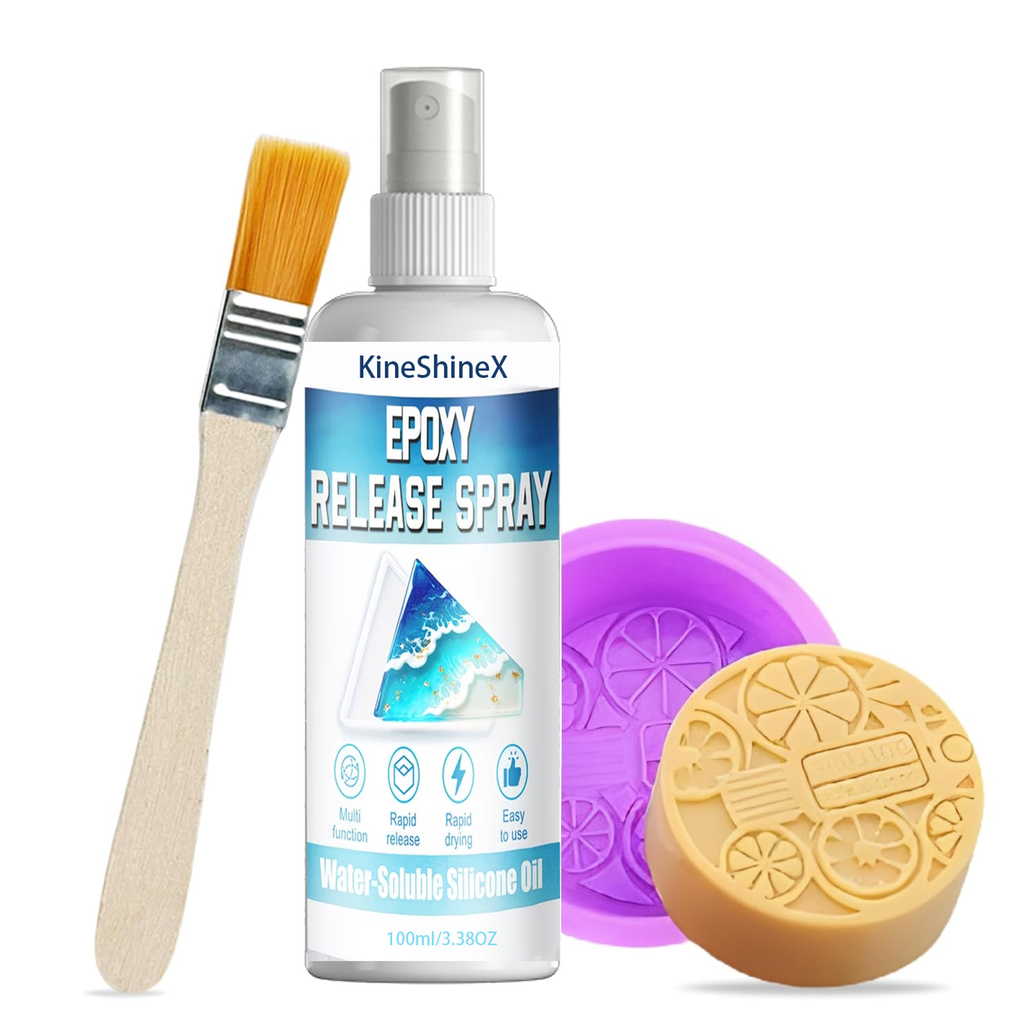 Release Spray Silicone - สเปรย์ซิลิโคนสำหรับปลดแม่พิมพ์, สเปรย์สำหรับปลดแม่พิมพ์อีพ็อกซี่ แห้งเร็ว ไม่ติดแม่พิมพ์ ช่วยยืดอายุการใช้งานแม่พิมพ์ ทำความสะอาดง่าย