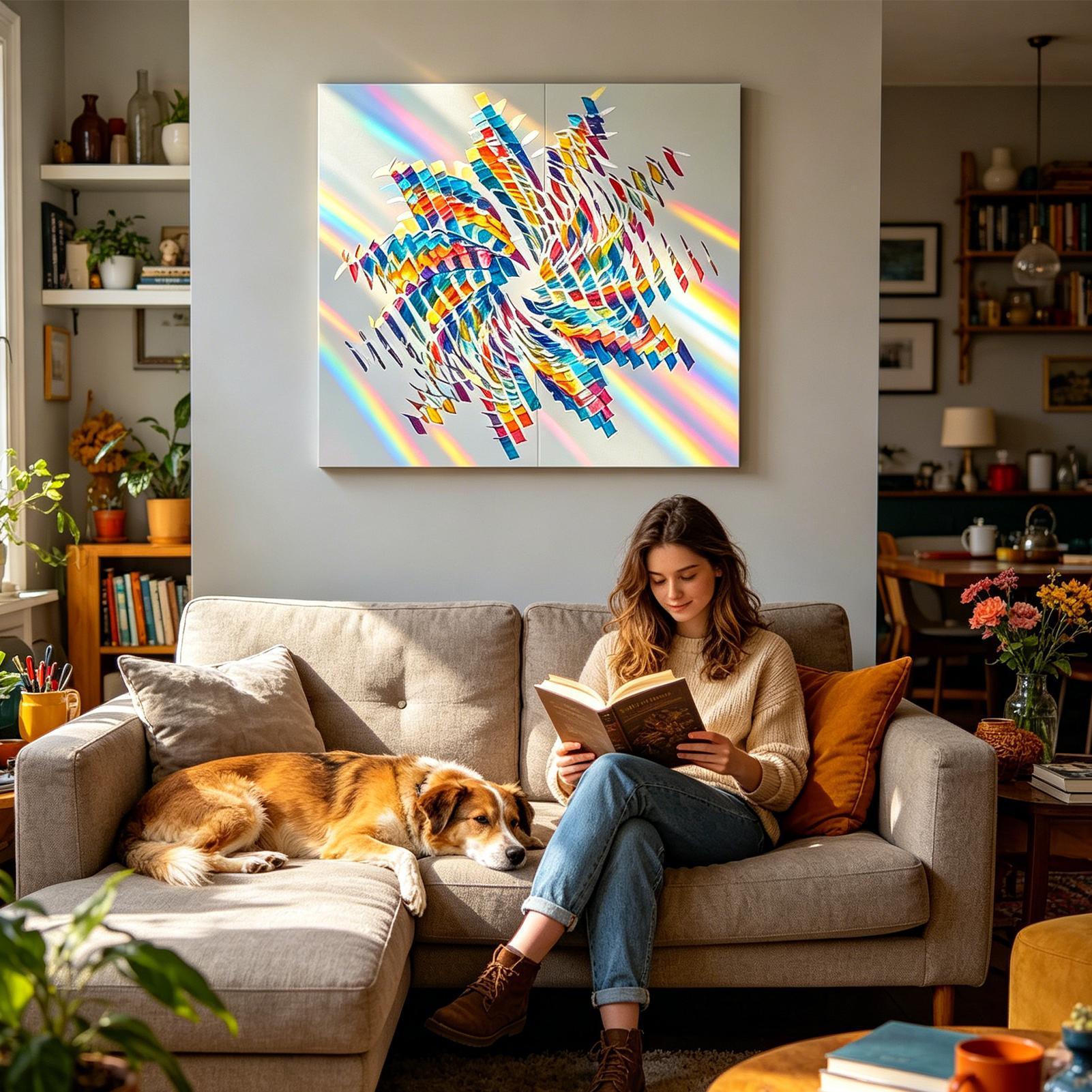 Resin Art Cube - แผ่นอะคริลิกสีรุ้งเรืองแสง 100 ชิ้น/ชุด แบบสองด้าน ขนาดเล็ก น้ำหนักเบา