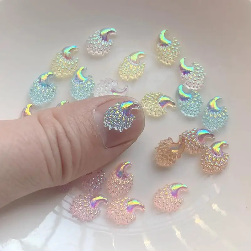 Resin Art Earrings Design - 50 ชิ้น/ล็อต 8*12 มม. อุปกรณ์ตกแต่งเครื่องประดับ เรซิ่น