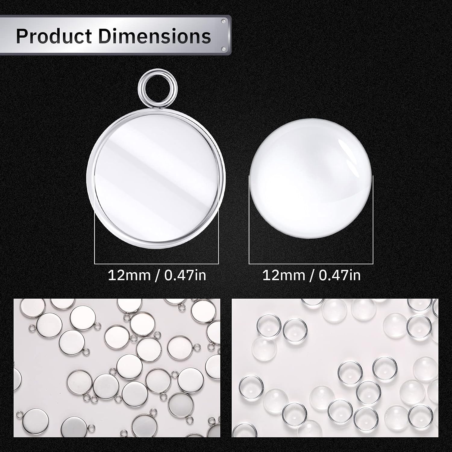 ถาดเปล่าสำหรับทำจี้ทรงกลมสแตนเ - Resin Art Handmade บทวิจารณ์และราคา