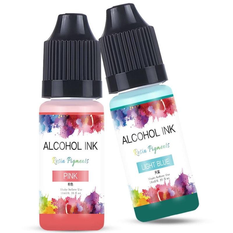 10มล./ขวด22สีแอลกอฮอล์หมึกอีพ็ - Resin Pigment Alcohol Ink บทวิจารณ์และราคา