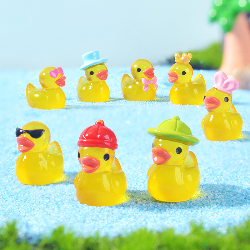เป็ดเรืองแสงสีเหลืองขนาดเล็ก ข - Resin Art Furniture บทวิจารณ์และราคา