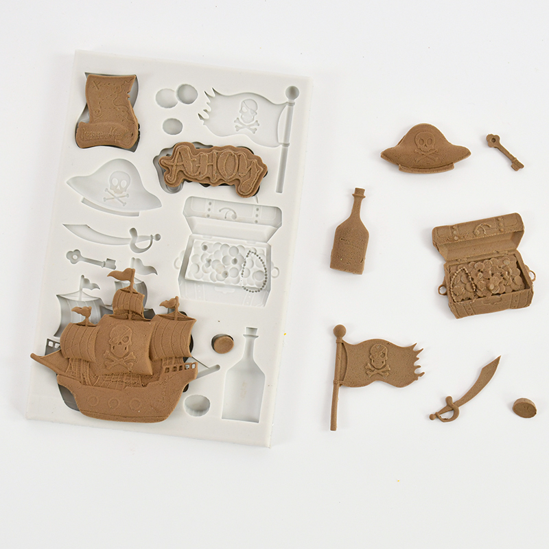 แม่พิมพ์ซิลิโคนรูปเรือโจรสลัดห - Silicone Mold Ocean บทวิจารณ์และราคา