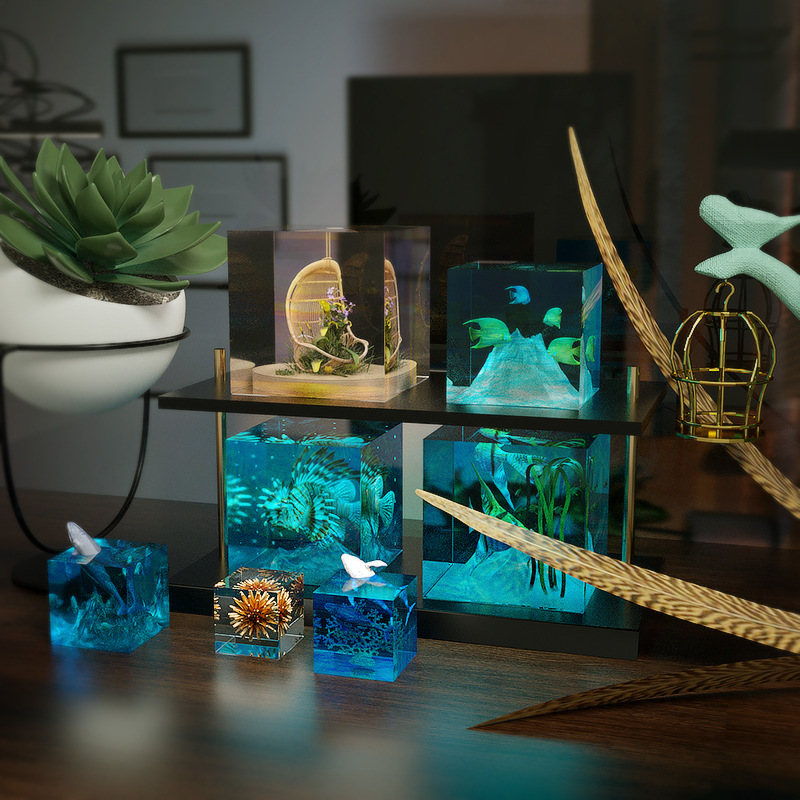 3D Cube UV เรซินแม่พิมพ์ DIY เ - Resin Art Cube บทวิจารณ์และราคา