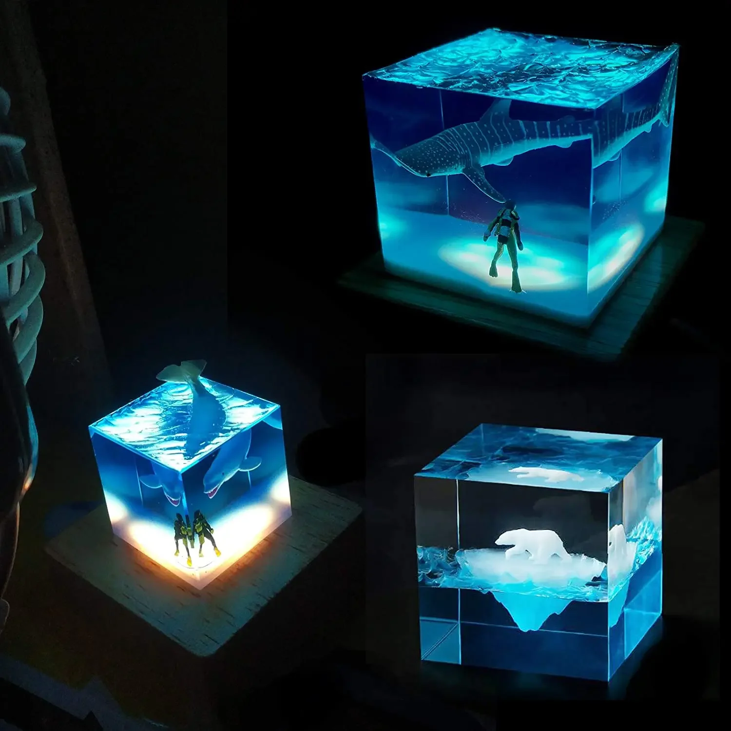 แม่พิมพ์เรซินแสงสี่เหลี่ยม, แม - Resin Art Lamp บทวิจารณ์และราคา