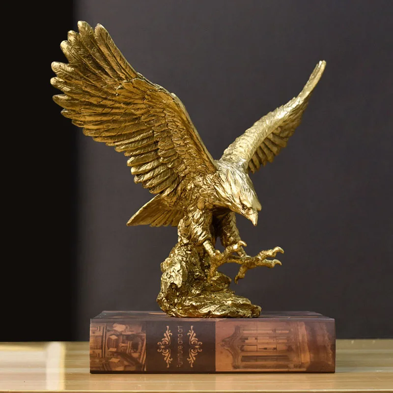 รูปปั้นนกอินทรีสีทองทำจากเรซิ่ - Resin Art Furniture บทวิจารณ์และราคา