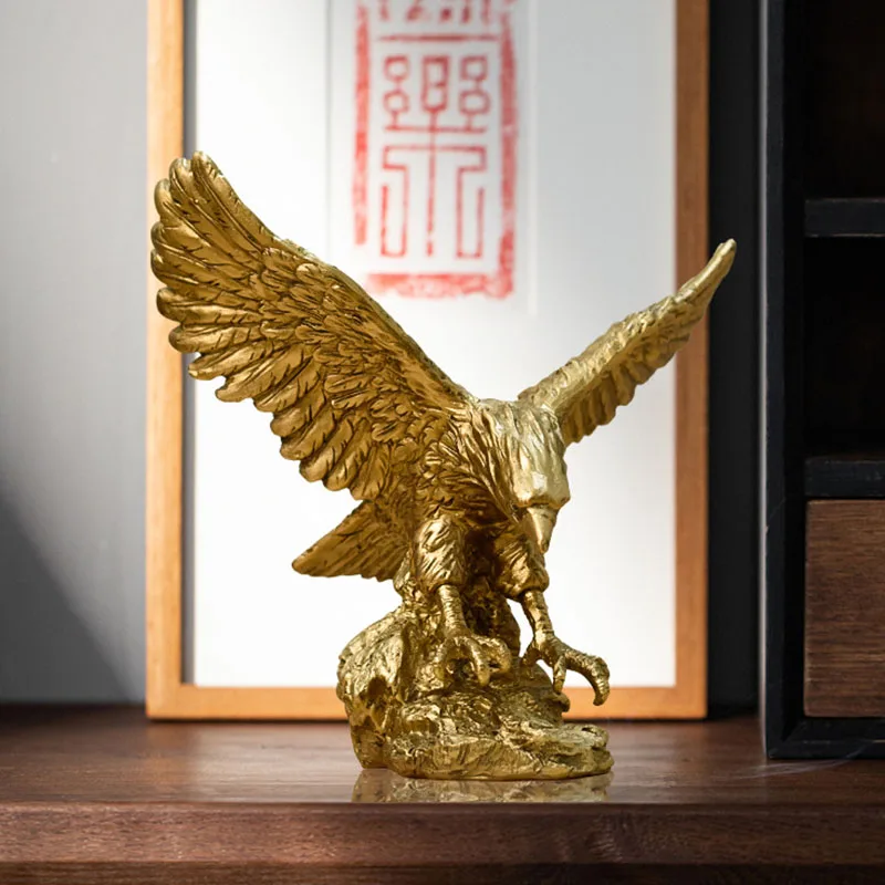รูปปั้นนกอินทรีสีทองทำจากเรซิ่ - Resin Art Furniture บทวิจารณ์และราคา