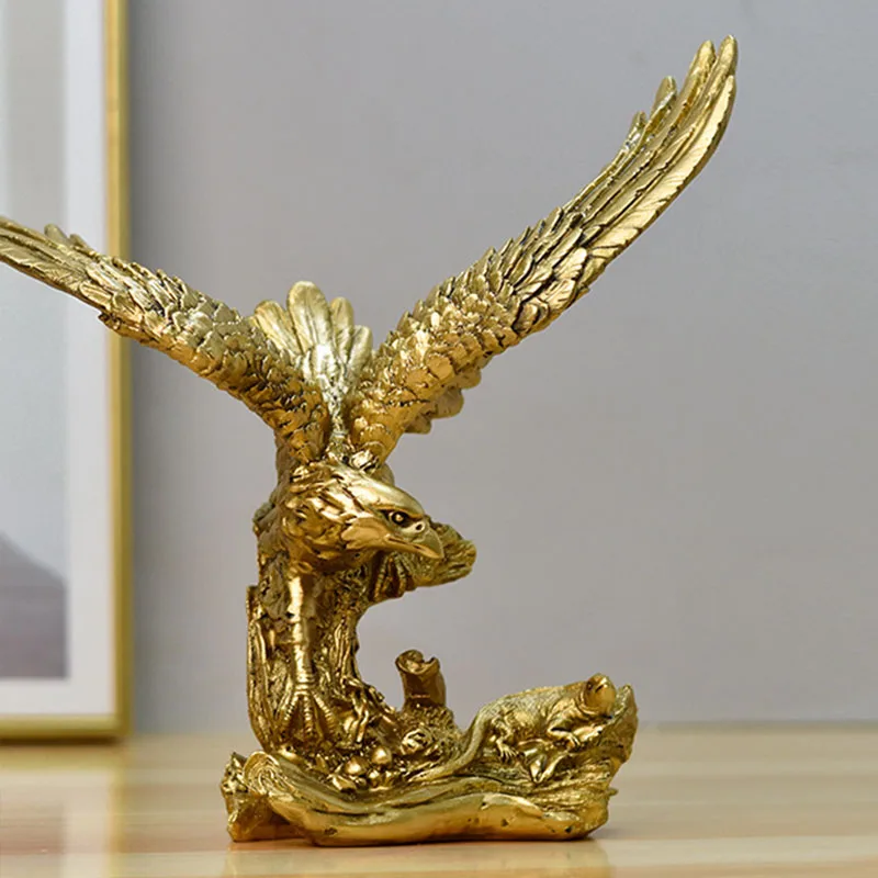รูปปั้นนกอินทรีสีทองทำจากเรซิ่ - Resin Art Furniture บทวิจารณ์และราคา