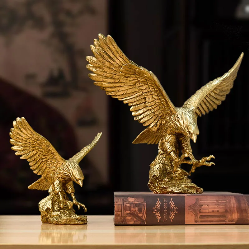 รูปปั้นนกอินทรีสีทองทำจากเรซิ่ - Resin Art Furniture บทวิจารณ์และราคา