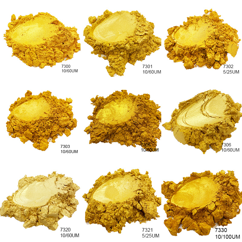 ผงสีมุกเมทัลลิกทอง 1 กิโลกรัม  - Mica Flake Resin บทวิจารณ์และราคา
