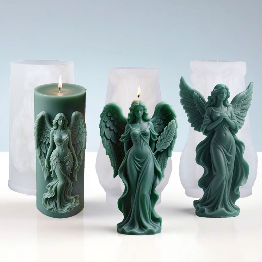 ปีกเทพธิดาเทียนหอมซิลิโคนแม่พิ - Resin Art Furniture บทวิจารณ์และราคา