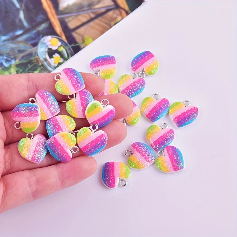 ชาร์มเรซิ่นรูปหัวใจหลากสี 10 ช - Resin Art Calligraphy บทวิจารณ์และราคา