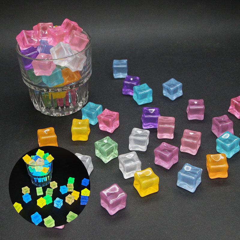 ก้อนหินน้ำแข็งจำลองทรงสี่เหลี่ - Resin Art Cube บทวิจารณ์และราคา