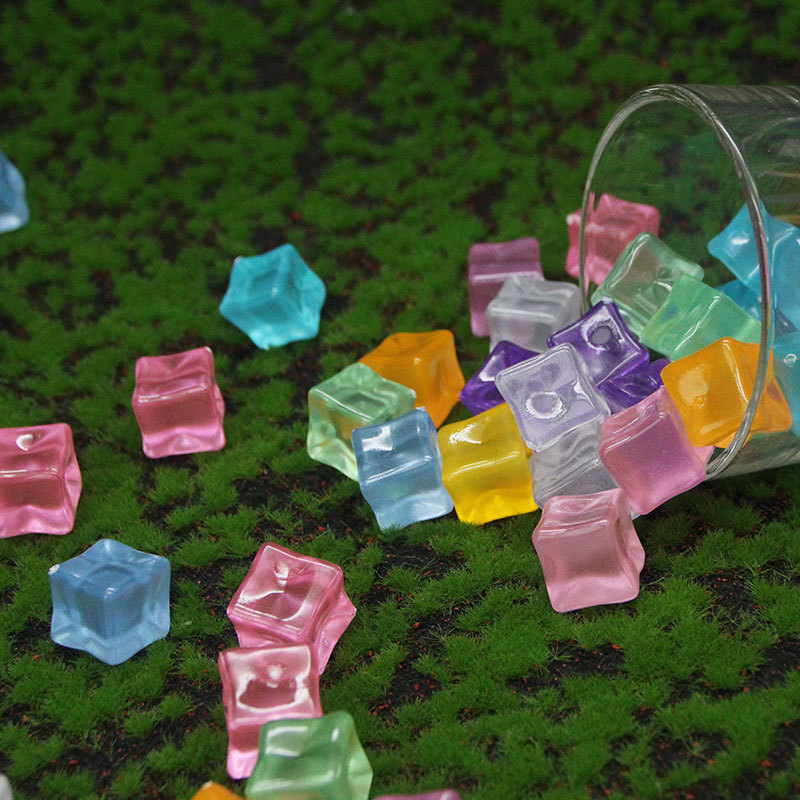 ก้อนหินน้ำแข็งจำลองทรงสี่เหลี่ - Resin Art Cube บทวิจารณ์และราคา