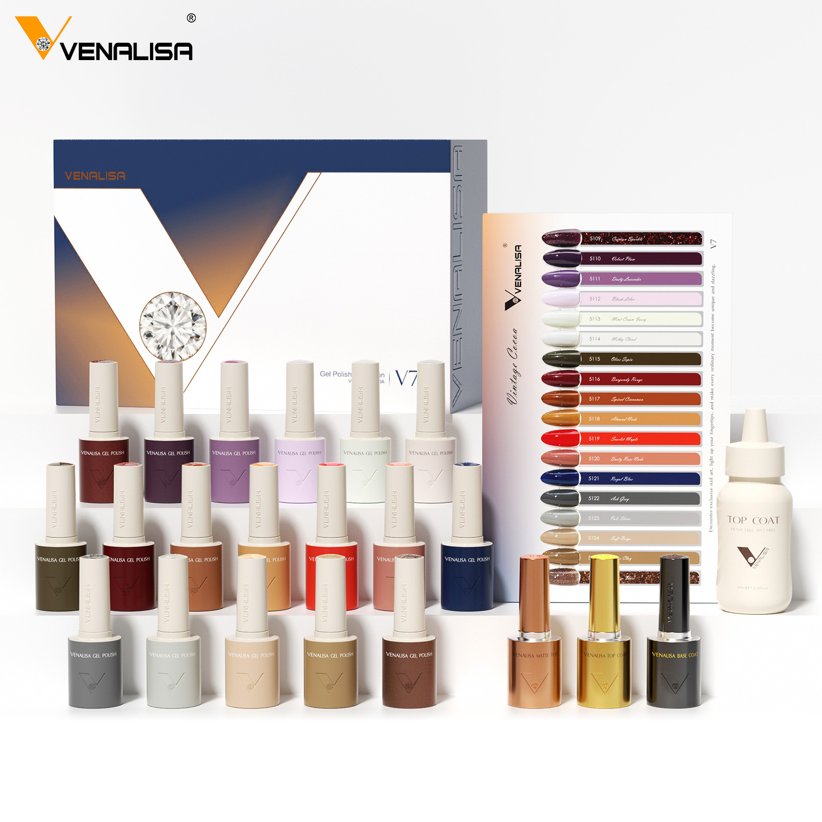 ยาทาเล็บเจล VENALISA V7 18 สี  - Resin Art All บทวิจารณ์และราคา