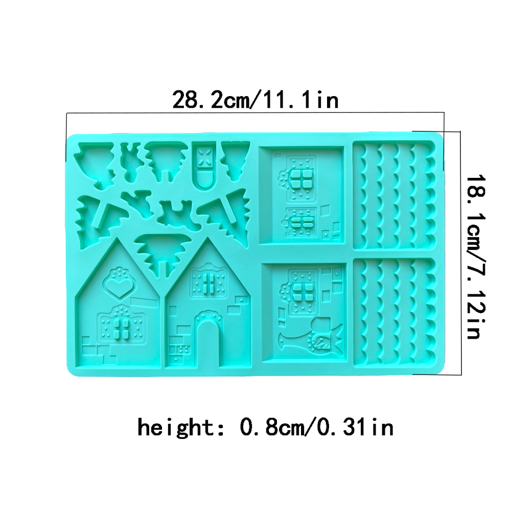 1 PC Christmas House ช็อกโกแลต - Silicone Mold Ocean บทวิจารณ์และราคา