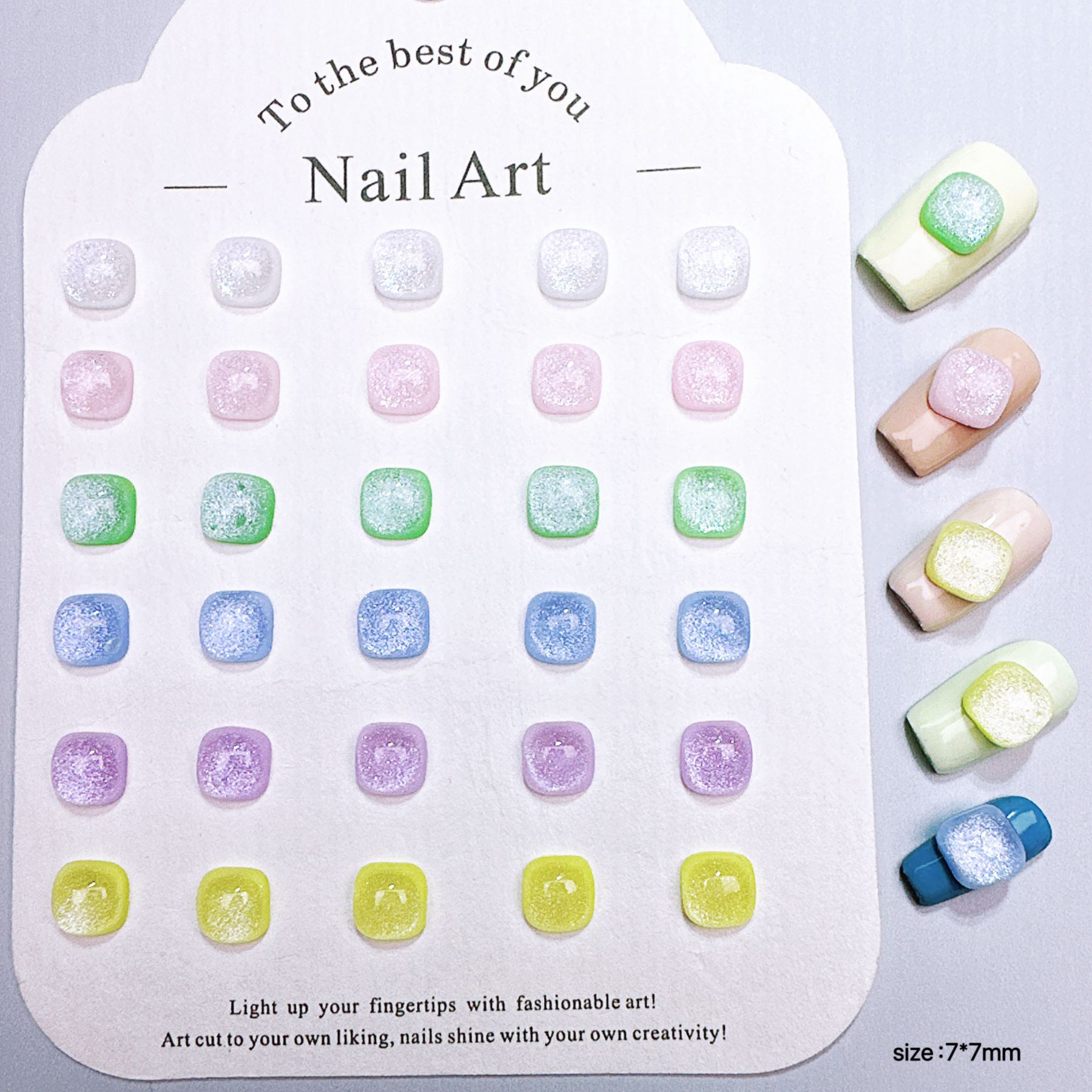 ชาร์มตกแต่งเล็บรูปตาแมว 100 ชิ - Resin Art Cube บทวิจารณ์และราคา