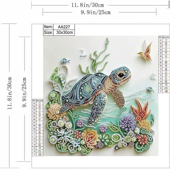 ชุดภาพวาดเพชรรูปเต่าทะเลสำหรับ - Resin Art Of Flowers บทวิจารณ์และราคา