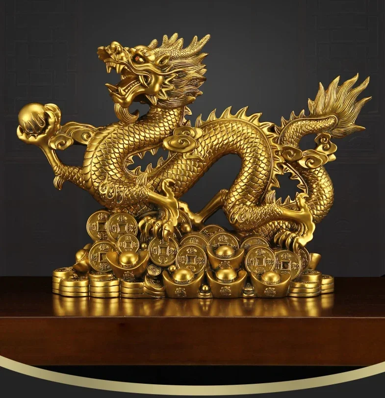 Fengshui ห้าเล็บมังกรทองแดงเคร - Resin Art Furniture บทวิจารณ์และราคา