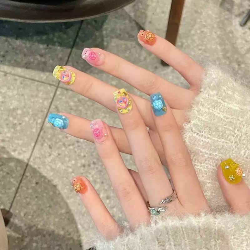 จี้เรซิ่นรูปเต่าหลากสี 100 ชิ้ - Resin Art Decor บทวิจารณ์และราคา