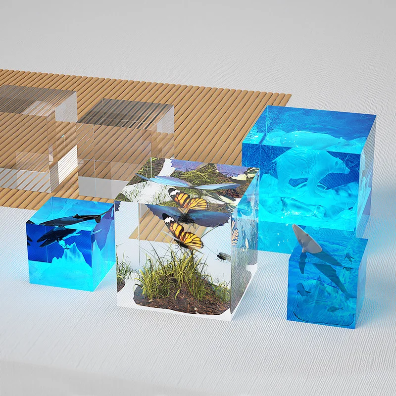 แม่พิมพ์ซิลิโคนใสทรงลูกบาศก์ขน - Resin Art Cube บทวิจารณ์และราคา