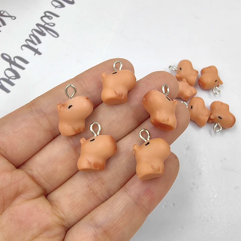 จี้คาปิบาร่าน่ารักขนาดเล็ก 10  - Resin Art Calligraphy บทวิจารณ์และราคา