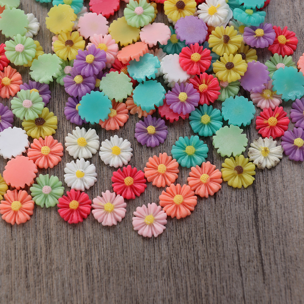 200 ชิ้น ดอกเดซี่เรซิ่นคาโบชอง - Resin Art Decor บทวิจารณ์และราคา