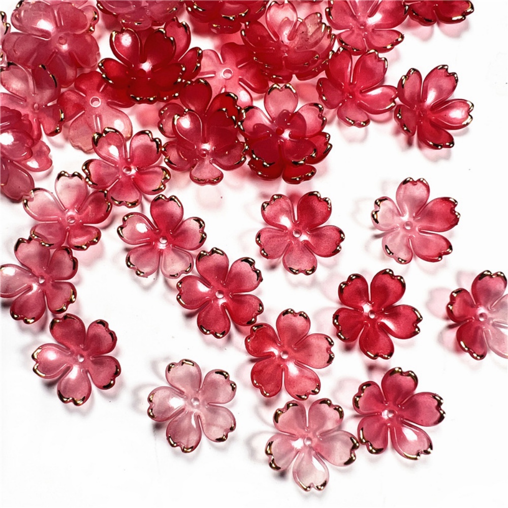 50 ชิ้น/ล็อต ลูกปัดอะคริลิคดอก - Resin Art Calligraphy บทวิจารณ์และราคา