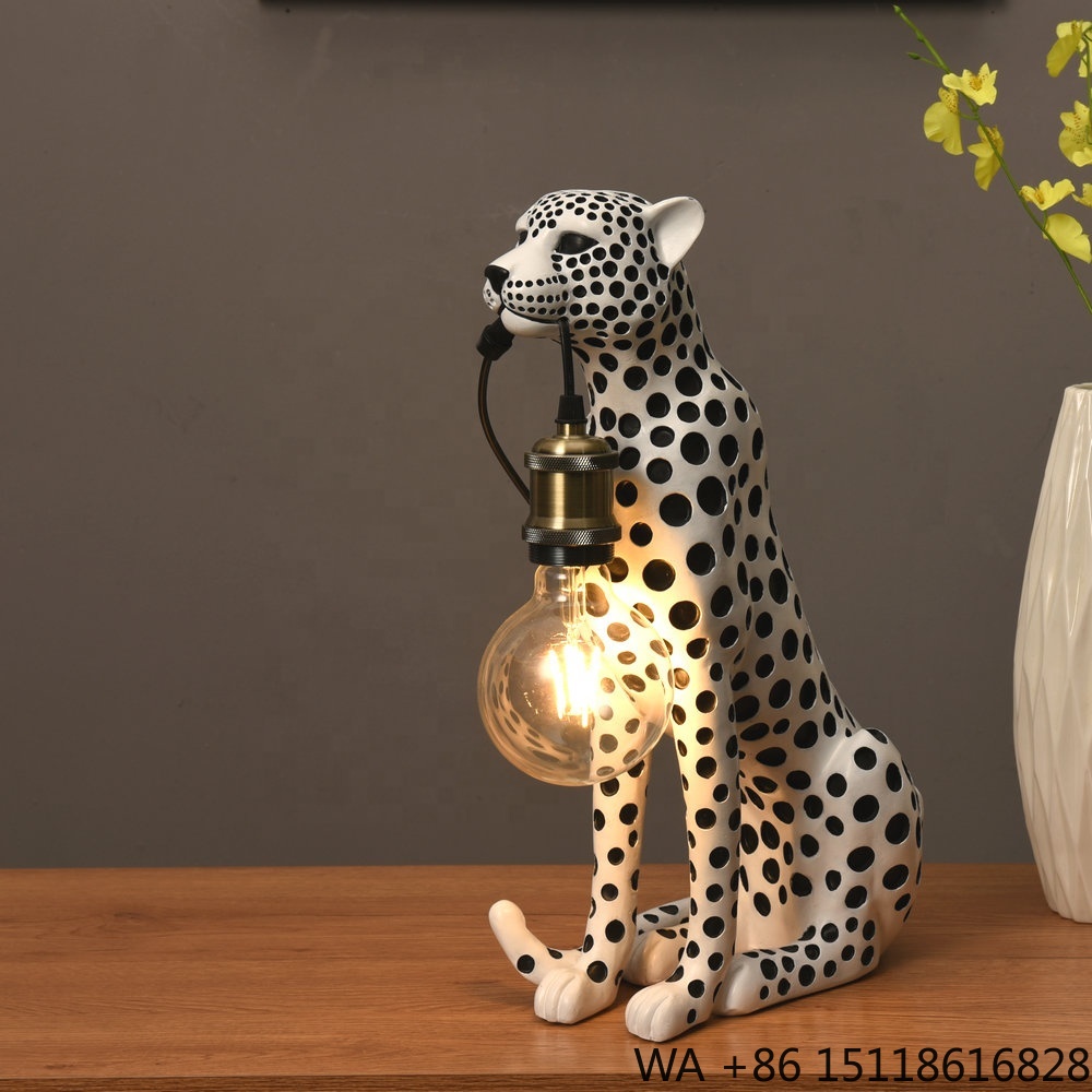 ประติมากรรมเรซินรูปเสือดาวศิลป - Resin Art Lamp บทวิจารณ์และราคา