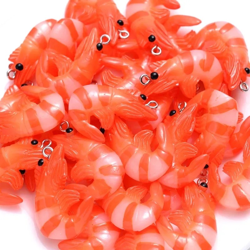 จี้รูปกุ้งก้ามกรามและกุ้งจำลอง - Resin Art Calligraphy บทวิจารณ์และราคา