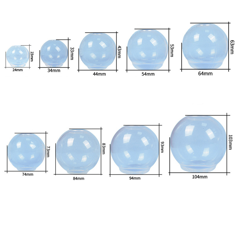 20-100 มม.3D โปร่งใส Ball Shap - Silicone Mold Ocean บทวิจารณ์และราคา