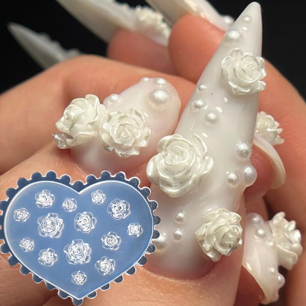 แม่พิมพ์เล็บลายดอกไม้ 3 มิติ ซ - Resin Art Rose บทวิจารณ์และราคา