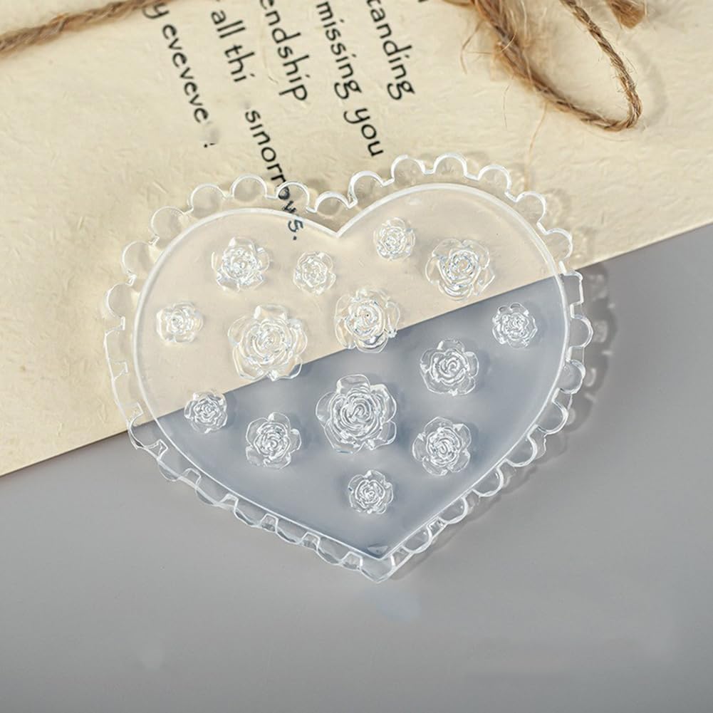 แม่พิมพ์เล็บลายดอกไม้ 3 มิติ ซ - Resin Art Rose บทวิจารณ์และราคา