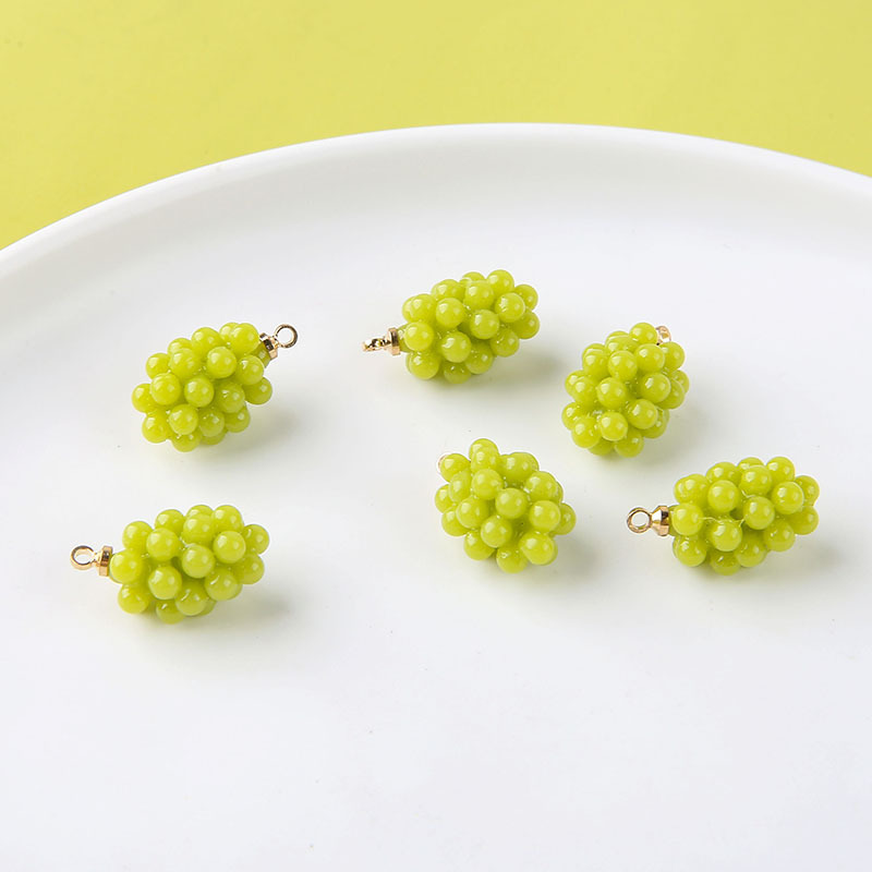 จี้เรซินรูปองุ่นน่ารัก 6 ชิ้น  - Resin Art Notes บทวิจารณ์และราคา