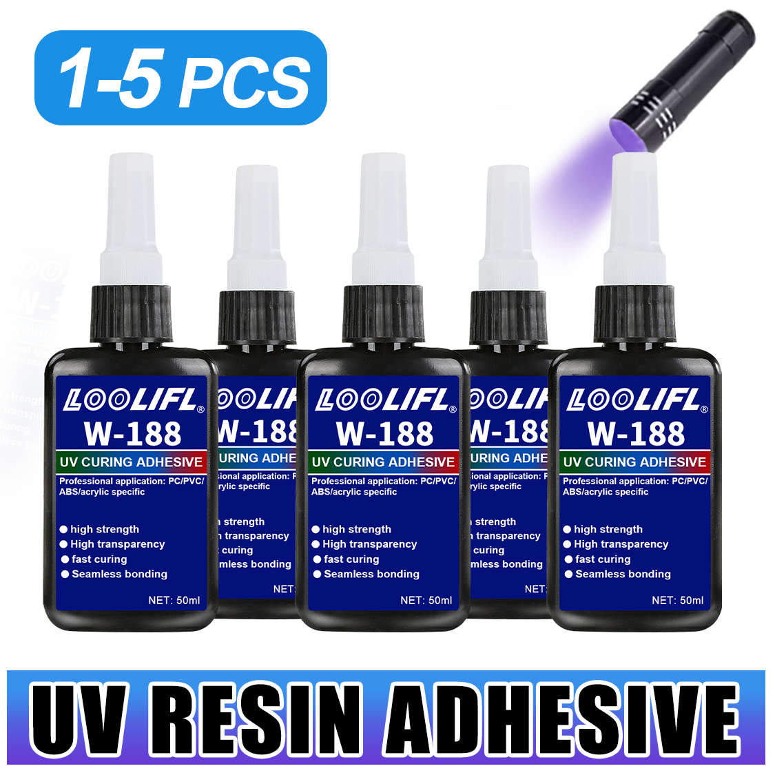 LOOLIFL 188 กาวเรซิ่น UV แข็งแ - Resin Art Lamp บทวิจารณ์และราคา