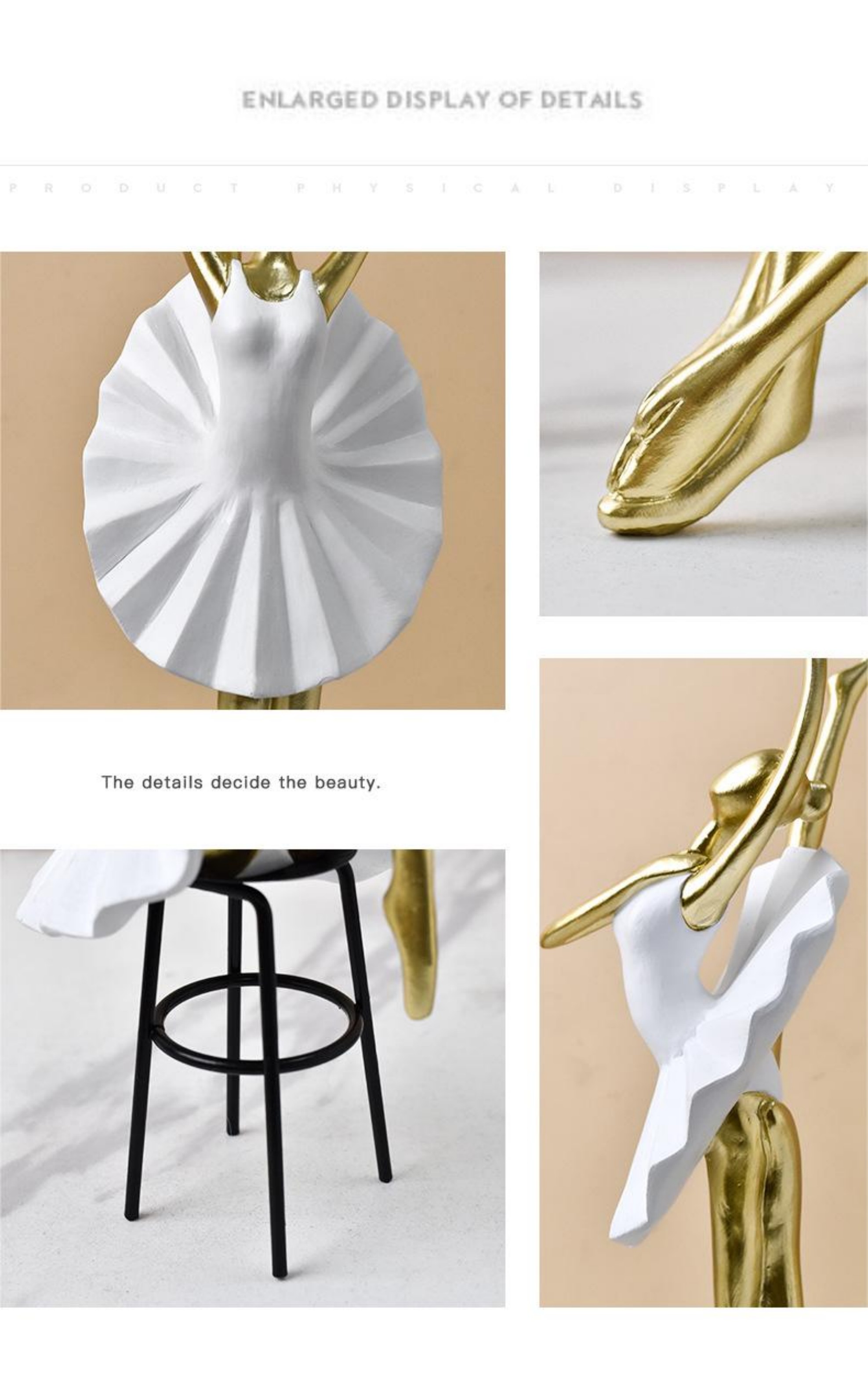 รูปปั้นนักบัลเลต์หญิง ทำจากเรซ - Resin Art Furniture บทวิจารณ์และราคา