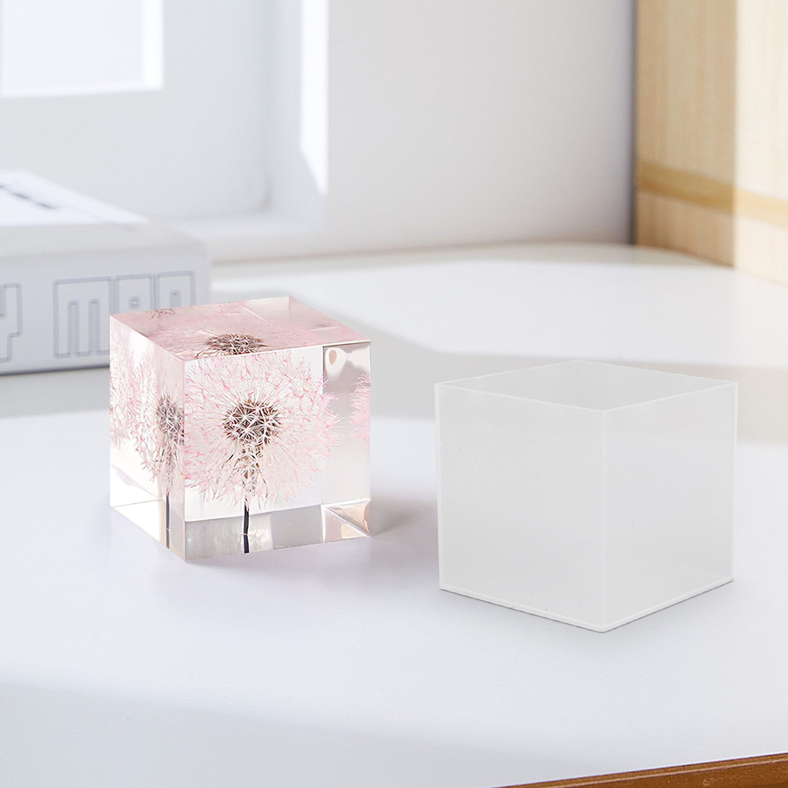 2 ชิ้น แม่พิมพ์ซิลิโคนใสสำหรับ - Resin Art Cube บทวิจารณ์และราคา