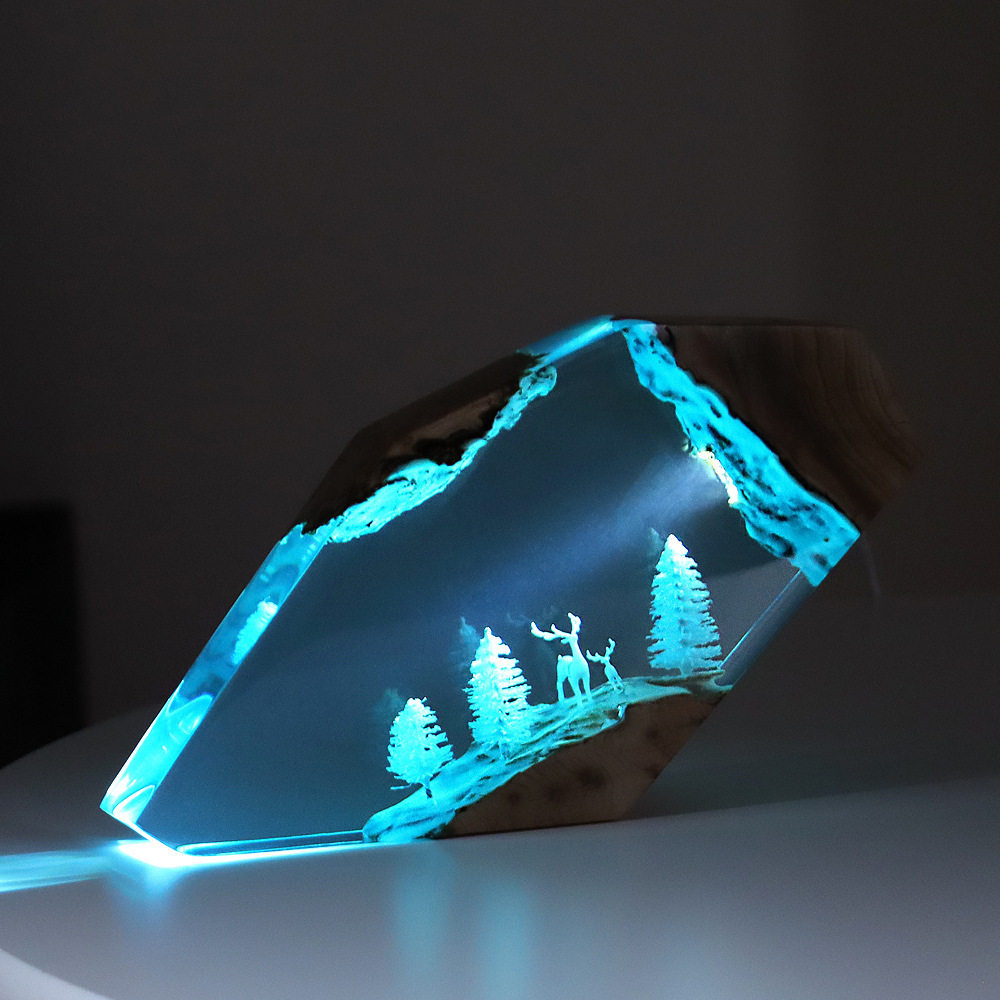 งานศิลปะตั้งโต๊ะรูปกวางนางฟ้าใ - Resin Art Decor บทวิจารณ์และราคา